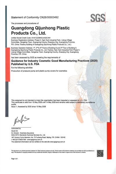 CHINA FOSHAN QIJUNHONG PLASTIC PRODUCTS MANUFACTORY CO.,LTD Unternehmensprofil