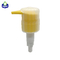 Spenderpumpe für gelbes Reinigungsgel mit transparenter Kappe, Halsgröße 33/410