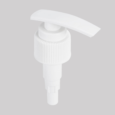 Spenderpumpe für gelbes Reinigungsgel mit transparenter Kappe, Halsgröße 33/410